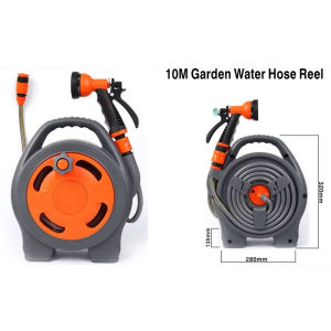 10M Car Garden Hose Reel Set with Multi-function Sprayer for Gardening | HDB MSCP Car | Bike | Van Wash