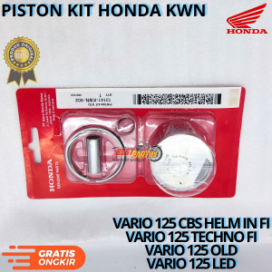 Piston kit honda KWM /1.00 untuk motor VARIO 125 CBS HEL IN FI VARIO 125 TECHNO FI VARIO 125 OLD VARIO 125 LED.AHM berkualitas original asli ori dan presisi