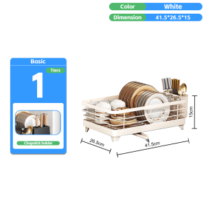 Boxshark Dish drainer dish drying rack stainless steel rak pinggan mangkuk rak dapur 碗碟收納架