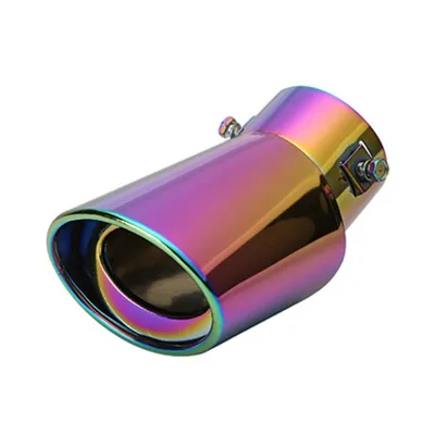 Universal Muffler Pipe For Car Bass Sound Round Stainless Steel Car Chrome Tail Muffler Tip