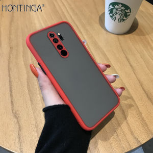 Hontinga Casing Case For Xiaomi Redmi Note 8 Pro Note 8 Case Luxury Protective Hard Cases Clear Hybrid Simple Matte Bumper Case Back Cover Armor Cover Transparent Shockproof casing Phone Case Softcase For girls boys men women