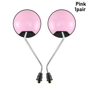 COMEMECO 1Pair Sợi 8mm Gương Chiếu Hậu Xe đạp điện Phổ thông Trang bị thêm lồi Gương phản quang Đầy màu sắc Gương chiếu hậu Dành cho yadei lovemai