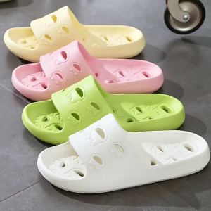 [Free Shipping] Fashionable Casual Waterproof Bathroom Slippers Non-Slip Slippers For Women Silent Slippers For Men For Hotel And Home Use