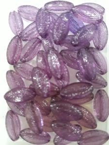 DIY Beads | Flat Rice bead | Plastic beads | LAVANDER beads | 12grams | 4mm x 6.7mm x 13.5mm