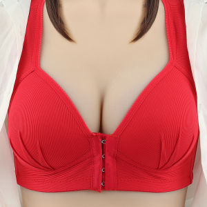 [HI] Bra Wanita Seamless Push Up Gesper Depan Kancing Depan Busa Tipis Tanpa Kawat Elegan 378