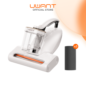 UWANT M500 Anti-Dust Mite Vaccum Cleaner 450W 13kPa Suction Power Metal Beater High Speed Tapping LED Dust Sensor Screen UVC Light 65°C 3D Hot Wind Ultrasound Kill Mites Dual Dust Cup Design Anti Hair Curving
