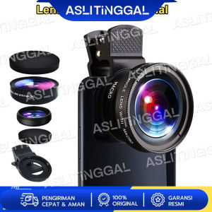 2 In 1 Lensa Super Wide Angle Lens Macro Smartphone Aksesoris Lensa Pembesar Lensa Kamera Eksternal 12.5X Camera HP Dengan Klip Untuk Handphone Universal Macro for Android Phone Berbagai ponsel