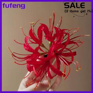 fufeng Super Delicate Flower Hair Clip Seaside Atmosphere Clip Photo Hair Accessories Duckbill Clip Lily Hairpins Side Clips