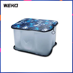 WEKO Folding Travel Inflatable Stool Outdoor Subway Portable Telescopic Chair Foldable Retractable Carry Stool