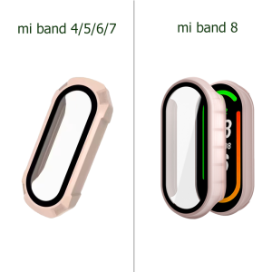 Mi Band 8/9/10 เคสป้องกัน miband7 หน้าจอ ฟิล์มป้องกัน 3 มิติ / Mi Band 7 เคสกันกระแทก miband6 เคสป้องกัน ตัวป้องกันแบบเต็มหน้าจอ miband 4/5 ตัวป้องกันหน้าจอ