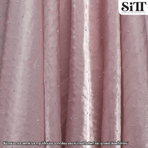 ผ้าไดม่อนซิลค์ ติดเพชร  ตัดชุดแฟชั่น แฟนซี ประดับตกแต่ง ผ้าเมตร ผ้าหลา ตัดยาวต่อเนื่อง