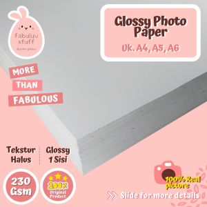 (ISI 10) Kertas Foto Inkjet Glossy 210 gsm A4 A5 A6
