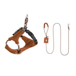 Hamshmoc Pet Bộ Đai và dây dắt Chịu Mài Mòn Trọng Lượng Nhẹ Chống-Kéo Vest Khai Thác Cho Con Mèo Con Chó Con đi bộ hàng ngày