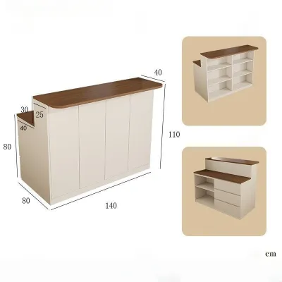 Multifunctional bar table with cabinet and drawer kitchen island large-capacity sideboard