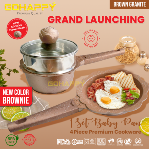 Mayba Panci Set MPASI Premium Germany BONUS PENGUKUS Anti Lengket Food Grade