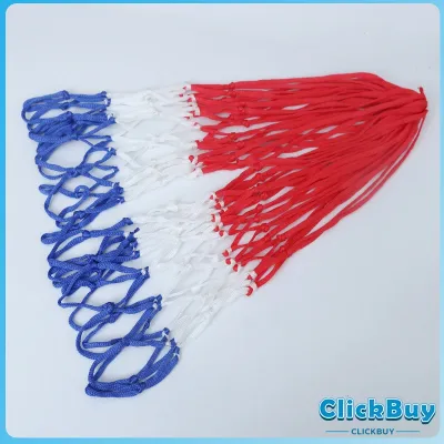 ClickBuy ตาข่ายห่วงบาส ตาข่ายไนล่อน อย่างดี เชือกร่ม 4mm/5mm Basketball rack net