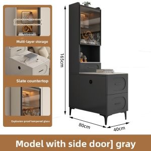 [Cozy ]Coffee Table Rock Board Sofa Side Cabinet Living Room Home Modern Simple Side Table