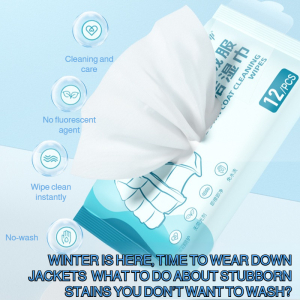 Dry Cleaning Portable Cleaning Wipes Wet Wipes Wipe Clean Mild Ingredients Cleaning Wet Wipes Suitable For Clothing Winter Quick Stain Removal Wet Wipes Stain Remover Nowash