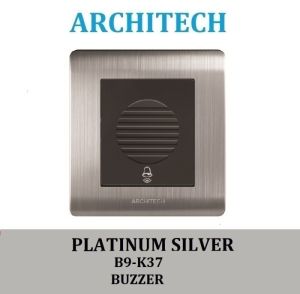 ARCHITECH Platinum B9-K37 Doorbell 1W Buzzer Bel Pintu Silver