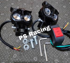 (GRADE A) LAMPU TEMBAK D2 OWL LASER HIGH LOW SUPER BRIGHT MODEL BURUNG HANTU IP 67 WATERPROOF 20W UNIVERSAL BEAT VARIO NMAX PCX LEXY BISA MOTOR MOBIL