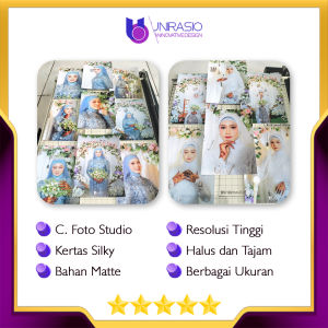 Print / Cetak Kertas Foto Studio Berbagai Ukuran | 1R 2R 3R 4R 5R 6R 8R/10R 10RS  | Silky Matte