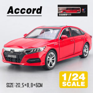 LEO 1:24 Honda Accord Diecast Model Car Alloy Cars Toys Collection Gift For Kids Boy Girl