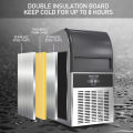 Lecon ice maker  Commercial Ice Maker Machine, Auto Makes 50KG/24 Hrs Cube Ice, With 45KG Ice Storage Capacity.Stainless Steel Under Counter Ice Machine Ideal for Coffee Shop, Bars, Home and Restaurant. 