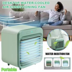 Portable Mini Air Conditioner Air Humidifier USB Desktop Air Cooler Quiet Cooling Water TanK Fan for Home