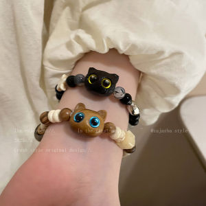 Natural Stone Kitten Beaded Bracelet Girls Light Luxury Niche Couple New Style Bracelet