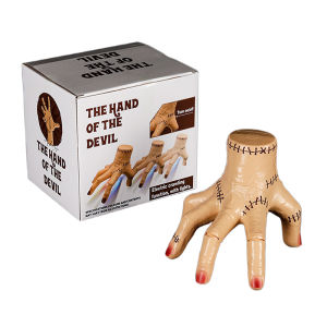 QUANSEN Addams Thing Hand With Music Lights Upgrade Cosplay Hand By Addams Fake Hand Toys Scary Props Halloween Home Decorations Gift