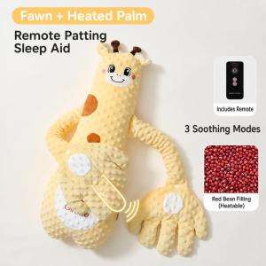 Baby Soothing Palm Baby Patter for Sleep Remote Control 3 Gear Adjustable Automatic Patting Sleeping Pillow
