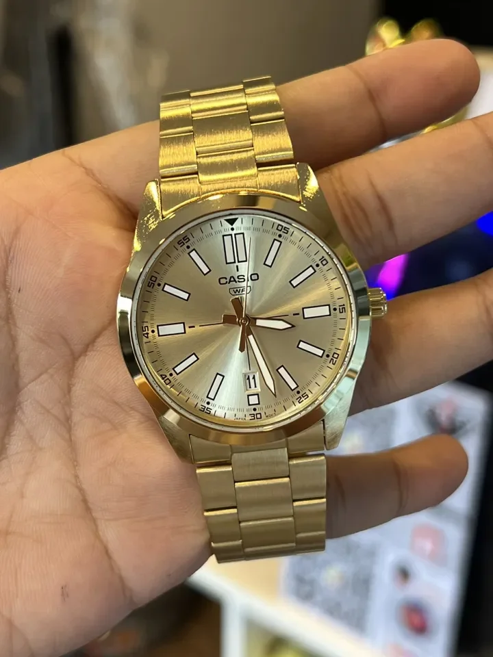 Casio best sale mtp gold