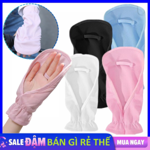Găng Tay Chống Nắng Hàn Quốc Xỏ Ngón Thoáng Khí Co Giãn Tốt - Bao Tay Vải Đi NắngChống Tia UV Bao Kín Tay   Không Trơn Trượt Cho Nam Nữ  Bao Tay Đi Phượt  Đi Xe Đạp Dày Dặn