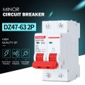 AC & DC Circuit Breaker for Solar Mini Circuit Breaker Battery Switch 6A/10A/16A/20A/25A/32A/40A/50A/63A MCB PV System. 