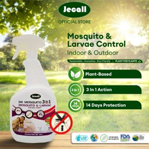 Jecall-Bio Dr.Mosquito 3in1 Natural Mosquito Spray 1 Litre | Semburan Nyamuk Jentik Semula Jadi | Easy DIY Home Garden Mosquito Larvae