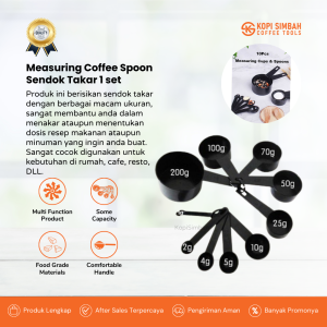 Sendok Takar Dapur 1 Set VEICA Paket Sendok Ukur Bumbu Kitchen Measuring Coffee Spice Spoon