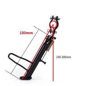Standar Samping Chrome Hitam Besi Tebal Ring Untuk Sepeda Listrik Motor Listrik