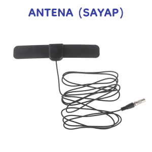 Miloku Antena TV Digital Indoor 25 DBI DVB-T2 Model Sayap Sticker Lem Tempel Dinding 4K 1080 Full HD Jernih Kualitas Tinggi Dalam Luar Ruangan Outdoor Portable
