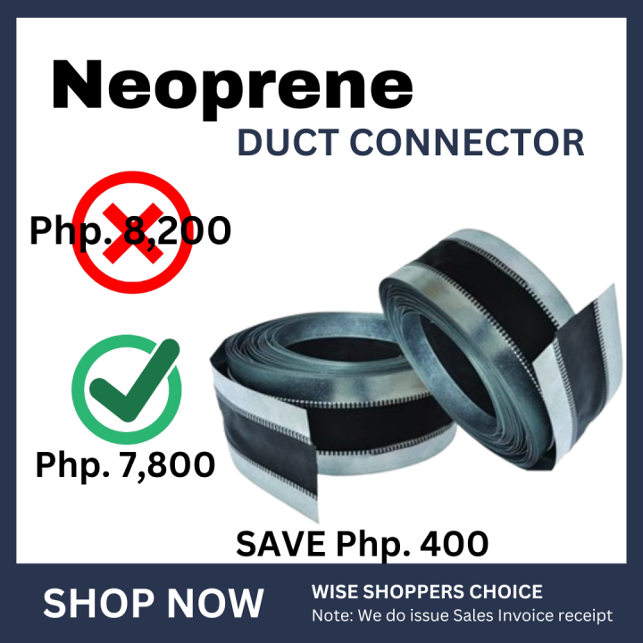 Neoprene Flexible Duct Connector, Duct Connector for HVAC 75x100x75mm ...