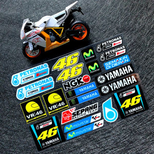 YAMAHA 46 Monster Reflective Motorcycle Accessories Sticker Decals Waterproof Complete Set for Yamaha R3 Mio 125 Ytx 125 Xmax 300 NMAX 155 Szr 150 Mt15 Aerox 155 R15