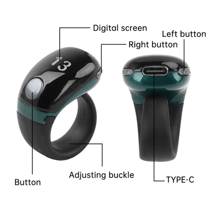 Digital Finger Counter, Smart Ring Style Tally Counter with LCD Display ...