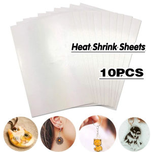 10pcs DIY Shrinky Dink Plastic / 20*29cm Heat Shrink Plastic Sheet / Semi-transparant Shrinky Plastic