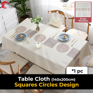 CERTO Table Cloth Water Proof Table Cloth PVC Table Mat Table Cover Kain Alas Meja Kopi Alas Meja Makan 6 Kerusi防水桌布