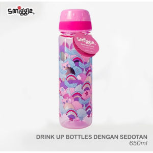 Botol Minum Anak Smiggle Import Drink Up Bottle Sedotan 650ml - GO CENTRAL