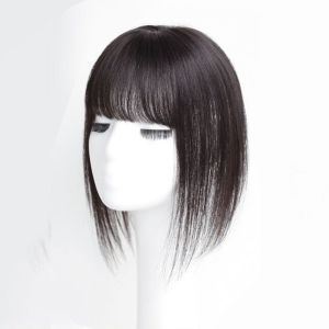 LENNY tóc mái giả nữ tóc mái giả nữ mái bay Tóc Giả Kẹp Tóc Giả Màu Trắng Che Đầu Màu Đen Cho Nữ Tóc Giả Kẹp Tóc Mái 3D Không Khí Gọn Gàng Phía Trước Tóc Giả Tóc Mái Thẳng Tóc Giả Sợi Tổng Hợp