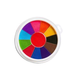 OCESDEP ปั๊มใส แผ่นหมึกพิมพ์ลายนิ้วมือ การวาดนิ้วมือ ปากกากราฟฟิตี แผ่นหมึกวาดภาพ DIY สร้างสรรค์และสร้างสรรค์ ล้างทำความสะอาดได้ โรงเรียนประถมศึกษาตอนต้น