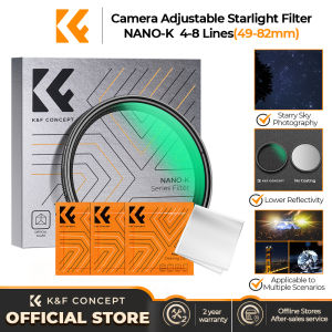 K&F CONCEPT NANO-K Filter Adjustable Starlight 4-8 Lines Filter With Cleaning Cloths