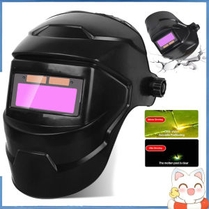 Solar Powered Welding Helmet Auto Darkening LCD Clear Welding Shield Grinding Hood Safety Gear for Eye Protection