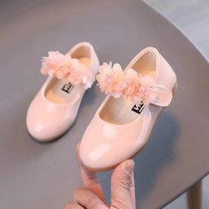 Sepatu Anak Perempuan cantik Pita Bunga Elegant – Sepatu Anak Princess Anti Slip Size 22-35 nyaman