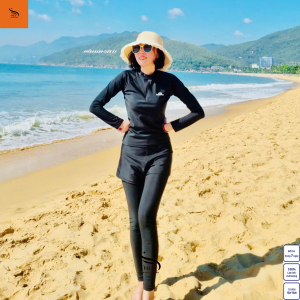 (Size MLXL)Bikini NES đi biển kín đáo 2 mảnh tay dài Đồ bơi nữ quần dài BVD01ĐỒ LẶN BIỂN ĐỒ BƠI LƯỚT VÁN
